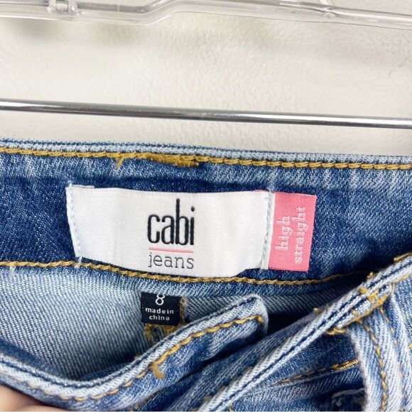 CAbi high straight 5309 light wash jeans - Picture 3 of 5